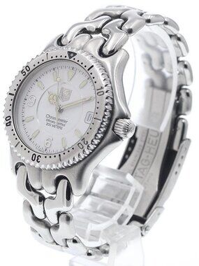 TAG HEUER S/el WG5213-P0 Date chronometer white Dial Quartz Boy's Watch_939228
